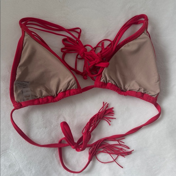 PQ SWIM Isla Bikini Set (Triangle Macrame Top and Basic Ruched Bottom) in Milos - Picture 16 of 16